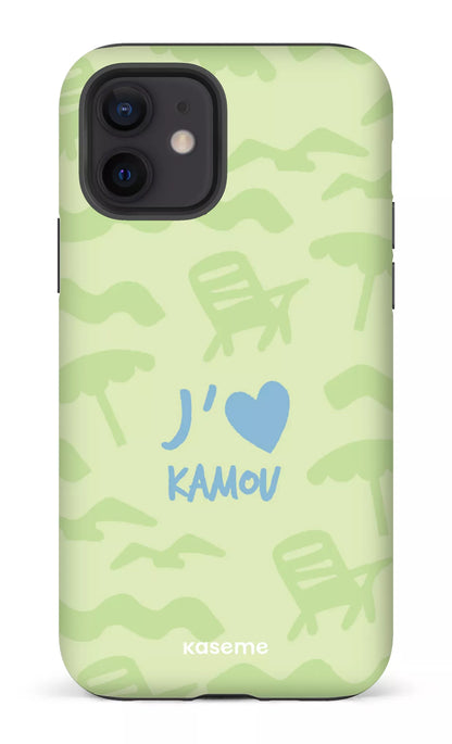 Coque iPhone 12, étui Tough Matte, design J'aime Kamou