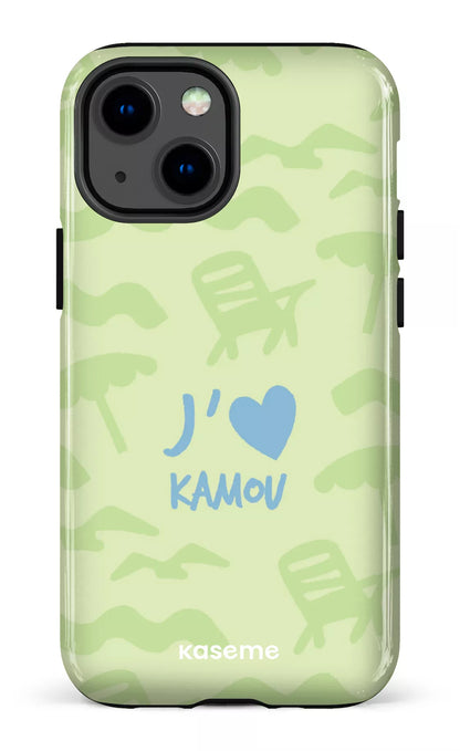 Coque iPhone 13 Mini, étui Tough, design J'aime Kamou