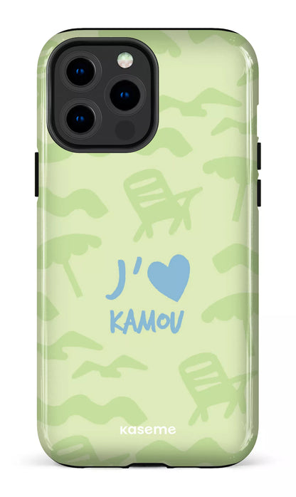 Coque iPhone 13 Pro, étui Tough, design J'aime Kamou