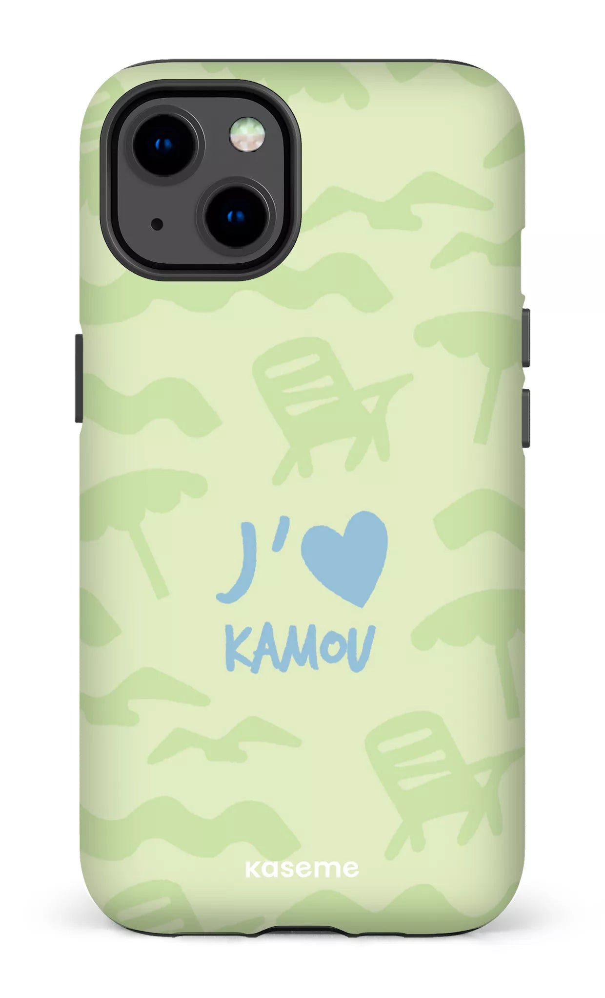 Coque iPhone 13, étui Tough Matte, design J'aime Kamou