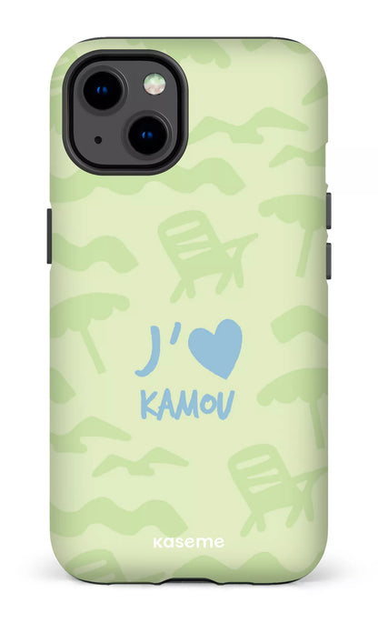 Coque iPhone 13, étui Tough Matte, design J'aime Kamou