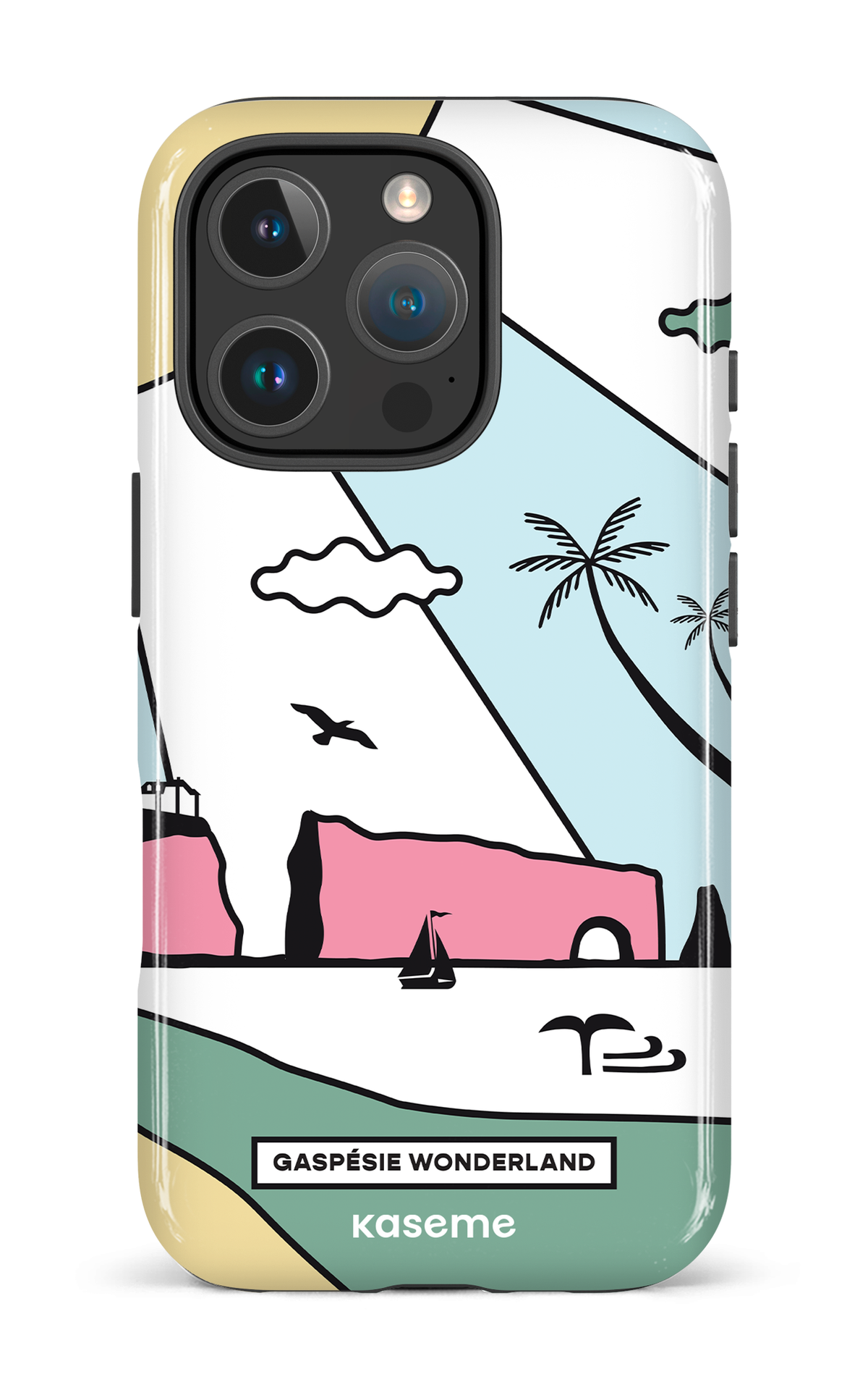 Coque iPhone 16 Pro, étui Impact, design KaseGaspésie 2025