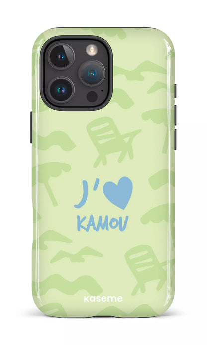 Coque iPhone 16 Pro, étui Impact, design J'aime Kamou