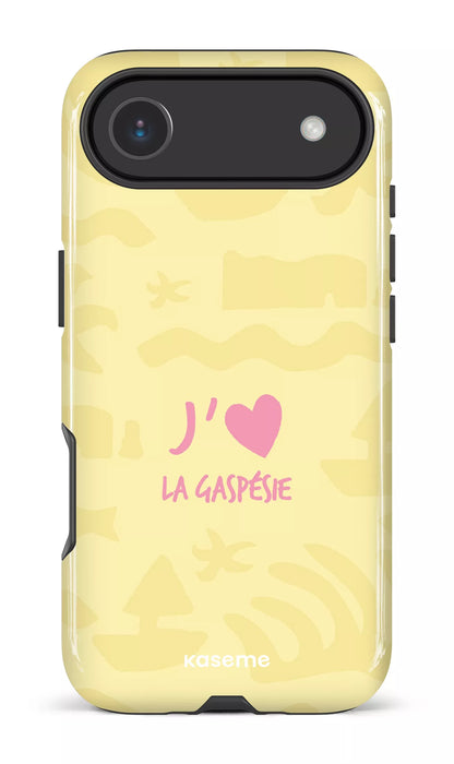 Coque iPhone 17 Air, étui Impact, design J'aime la Gaspésie