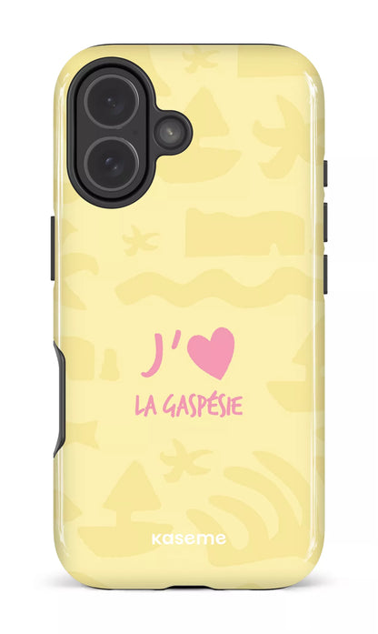 Coque iPhone 17, étui Impact, design J'aime la Gaspésie