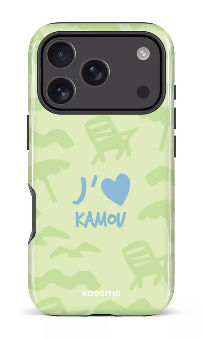 Coque iPhone 17 Pro, étui Impact, design J'aime Kamou