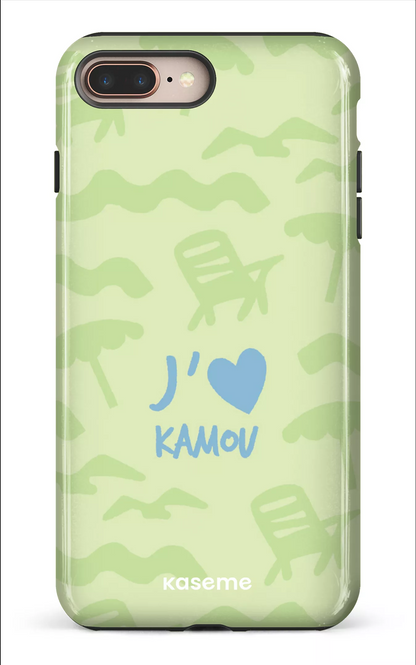 Coque iPhone 8 Plus, étui Tough, design J'aime Kamou